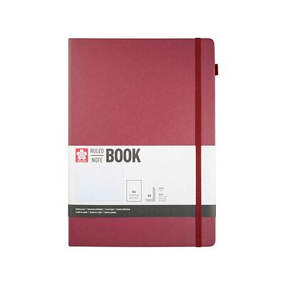 Sakura Notizbuch DIN A4 liniert, maulbeere Hardcover 160 Seiten, 1 St. Sakura Notizbuch DIN A4 liniert, maulbeere Hardcover 160 Seiten, 1 St.