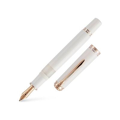 Pelikan Souverän M600 Kolbenfüller weiß/rose-gold F (fein), 1 St. Pelikan Souverän M600 Kolbenfüller weiß/rose-gold F (fein), 1 St.