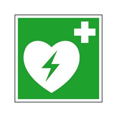 SafetyMarking® Rettungszeichen-Aufkleber "Automatisierter Externer Defibrillator (AED)" quadratisch 15,0 x 15,0 cm, 1 St. SafetyMarking® Rettungszeichen-Aufkleber "Automatisierter Externer Defibrillator (AED)" quadratisch 15,0 x 15,0 cm, 1 St.