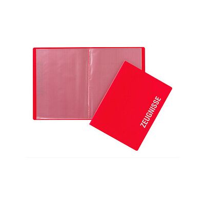 PAGNA Zeugnismappe DIN A4, 10 Hüllen rot, 1 St. PAGNA Zeugnismappe DIN A4, 10 Hüllen rot, 1 St.