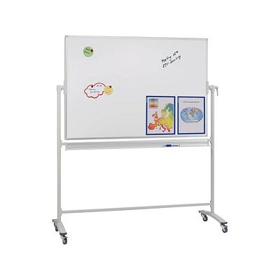 FRANKEN mobiles Whiteboard 220,0 x 120,0 cm weiß lackierter Stahl FRANKEN mobiles Whiteboard 220,0 x 120,0 cm weiß lackierter Stahl
