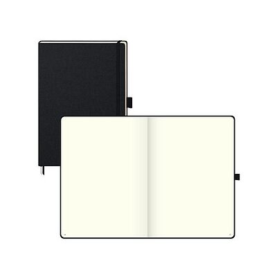 BRUNNEN Notizbuch KOMPAGNON DIN A4 blanko, schwarz Hardcover 192 Seiten, 1 St. BRUNNEN Notizbuch KOMPAGNON DIN A4 blanko, schwarz Hardcover 192 Seiten, 1 St.