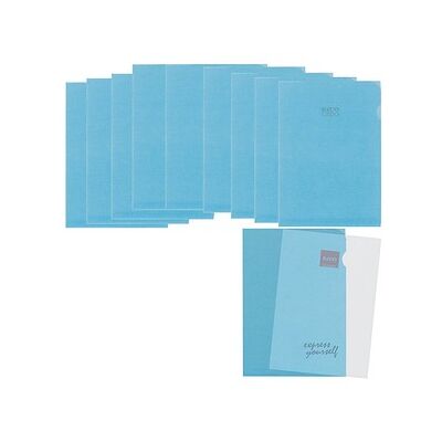 ELCO Sichthüllen Ordo transparent DIN A4 blau glatt 80 g/qm, 10 St. ELCO Sichthüllen Ordo transparent DIN A4 blau glatt 80 g/qm, 10 St.
