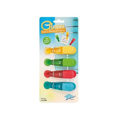 WEDO GLOSSY Magnete farbsortiert, Kunststoff 8,4 x 4,0 x 2,1 cm, 4 St. WEDO GLOSSY Magnete farbsortiert, Kunststoff 8,4 x 4,0 x 2,1 cm, 4 St.