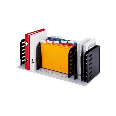 styro Sortierstation styrorac grau/schwarz mit 7 Fächern styro Sortierstation styrorac grau/schwarz mit 7 Fächern
