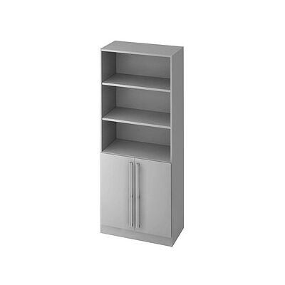 HAMMERBACHER Regalschrank V7700/5/5/NU Lichtgrau - Stauraum HAMMERBACHER Regalschrank V7700/5/5/NU Lichtgrau - Stauraum