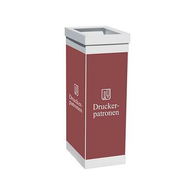 PAPERFLOW Mülleimer 60,0 l weiß, braun, 1 St. PAPERFLOW Mülleimer 60,0 l weiß, braun, 1 St.