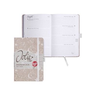 SIGEL Buchkalender Jolie 2026 Cosmic Fantasy Beige, 1 St. SIGEL Buchkalender Jolie 2026 Cosmic Fantasy Beige, 1 St.