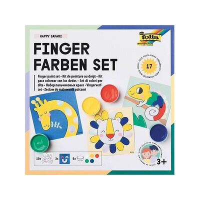 folia Happy Safari Fingerfarben farbsortiert 5 x 30,0 ml, 5 St. folia Happy Safari Fingerfarben farbsortiert 5 x 30,0 ml, 5 St.