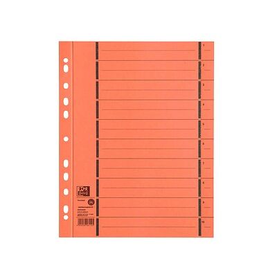 OXFORD Trennblätter DIN A4 1-10 orange, 250 g/qm, 100 St. OXFORD Trennblätter DIN A4 1-10 orange, 250 g/qm, 100 St.