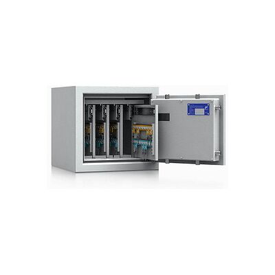 ISS safe4key Schlüsseltresor lichtgrau mit 160 Haken, Elektronikschloss, 42,0 x 42,0 x 40,0 cm, 1 St. ISS safe4key Schlüsseltresor lichtgrau mit 160 Haken, Elektronikschloss, 42,0 x 42,0 x 40,0 cm, 1 St.