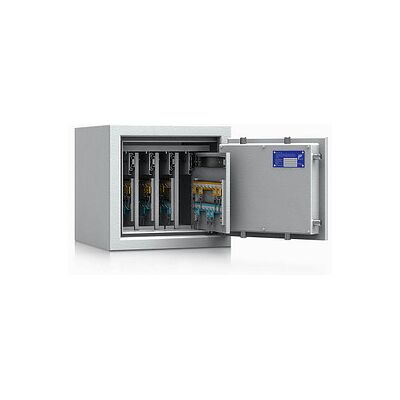 ISS safe4key Schlüsseltresor lichtgrau mit 160 Haken, Doppelbartschloss, 42,0 x 42,0 x 40,0 cm, 1 St. ISS safe4key Schlüsseltresor lichtgrau mit 160 Haken, Doppelbartschloss, 42,0 x 42,0 x 40,0 cm, 1 St.