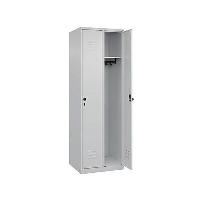 C+P Spind Classic PLUS - 2 Fächer, Hellgrau - Schrank C+P Spind Classic PLUS - 2 Fächer, Hellgrau - Schrank