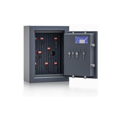 ISS safe4key Schlüsseltresor grau mit 5 + Schlüsselhaken-System Haken, Doppelbartschloss, 33,0 x 16,5 x 44,0 cm, 1 St. ISS safe4key Schlüsseltresor grau mit 5 + Schlüsselhaken-System Haken, Doppelbartschloss, 33,0 x 16,5 x 44,0 cm, 1 St.