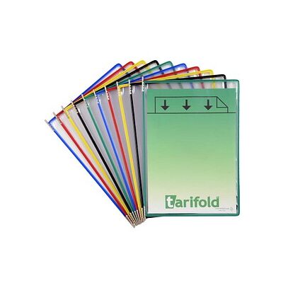 tarifold Sichttafeln DIN A4 farbsortiert, Öffnung oben, 10 St. tarifold Sichttafeln DIN A4 farbsortiert, Öffnung oben, 10 St.