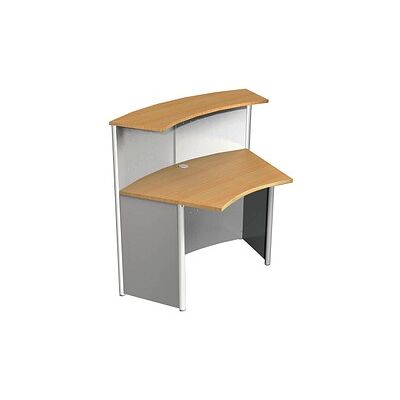 Kerkmann Empfangstheke Genua gebogen, buche, silber 118,0 x 70,0 x 115,0 cm Kerkmann Empfangstheke Genua gebogen, buche, silber 118,0 x 70,0 x 115,0 cm