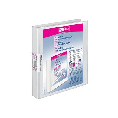 VELOFLEX VELODUR® Präsentationsringbücher 4-Ringe weiß 2,0 cm DIN A4, 10 St. VELOFLEX VELODUR® Präsentationsringbücher 4-Ringe weiß 2,0 cm DIN A4, 10 St.