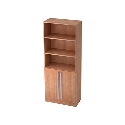 HAMMERBACHER Nussbaum Regalschrank - 80x42x200 cm - Büromöbel HAMMERBACHER Nussbaum Regalschrank - 80x42x200 cm - Büromöbel