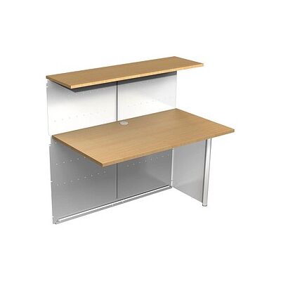 Kerkmann Anbautheke Genua gerade, buche, silber 116,0 x 70,0 x 115,0 cm Kerkmann Anbautheke Genua gerade, buche, silber 116,0 x 70,0 x 115,0 cm