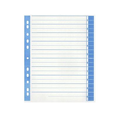Wekre Trennblätter DIN A4 1-0 weiß/blau, 230 g/m², 100 Blatt Wekre Trennblätter DIN A4 1-0 weiß/blau, 230 g/m², 100 Blatt
