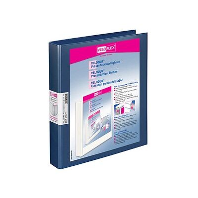 VELOFLEX VELODUR® Präsentationsringbücher 4-Ringe blau 4,0 cm DIN A4, 10 St. VELOFLEX VELODUR® Präsentationsringbücher 4-Ringe blau 4,0 cm DIN A4, 10 St.