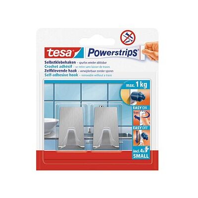 tesa Eckig Small Klebehaken für max. 1,0 kg, 1,4 x 3,4 cm, 2 St. tesa Eckig Small Klebehaken für max. 1,0 kg, 1,4 x 3,4 cm, 2 St.