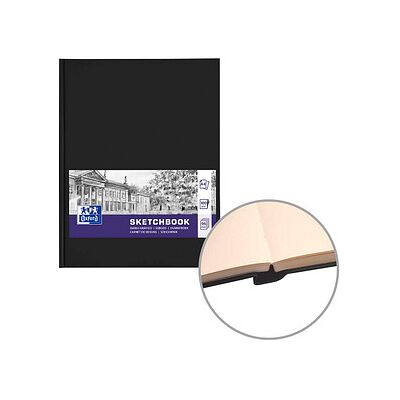 OXFORD Skizzenbuch Sketchbook DIN A4 blanko, schwarz Hardcover 96 Seiten, 1 St. OXFORD Skizzenbuch Sketchbook DIN A4 blanko, schwarz Hardcover 96 Seiten, 1 St.