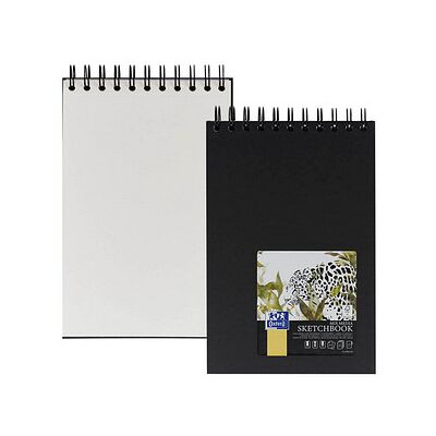OXFORD Skizzenbuch Sketchbook DIN A5 blanko, schwarz Hardcover 40 Seiten, 1 St. OXFORD Skizzenbuch Sketchbook DIN A5 blanko, schwarz Hardcover 40 Seiten, 1 St.