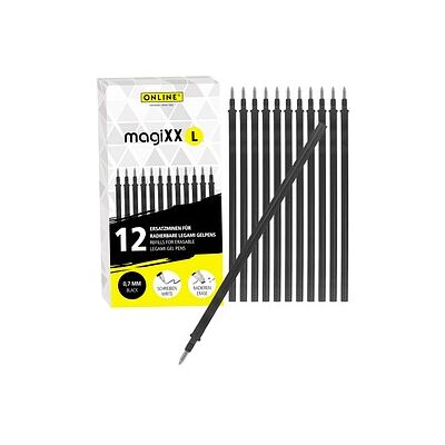 ONLINE® magiXX L Gelschreiberminen schwarz 0,7 mm 12 St. ONLINE® magiXX L Gelschreiberminen schwarz 0,7 mm 12 St.