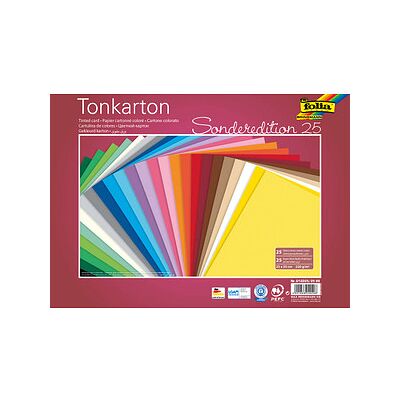 folia Fotokarton Sonderedition 25 farbsortiert 220 g/qm 25 Bogen folia Fotokarton Sonderedition 25 farbsortiert 220 g/qm 25 Bogen