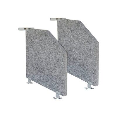 HAMMERBACHER Tischtrennwand Grundset VARS2/5, grau 73,5 x 50,0 cm, 2 St. HAMMERBACHER Tischtrennwand Grundset VARS2/5, grau 73,5 x 50,0 cm, 2 St.