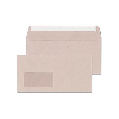 ÖKI Briefumschläge Natur DIN lang mit Fenster recycling-grau haftklebend 1.000 St. ÖKI Briefumschläge Natur DIN lang mit Fenster recycling-grau haftklebend 1.000 St.