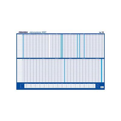 FRANKEN 2027 Jahresplaner, Monats- und Tageseinteilung 91,0 x 61,0 cm FRANKEN 2027 Jahresplaner, Monats- und Tageseinteilung 91,0 x 61,0 cm