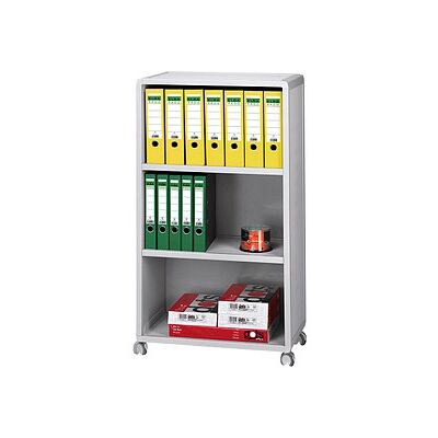 PAPERFLOW Mobil Bürowagen grau 4 Ebenen 65,1 x 33,0 x 124,6 cm PAPERFLOW Mobil Bürowagen grau 4 Ebenen 65,1 x 33,0 x 124,6 cm