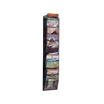 helit Wandprospekthalter Mesh schwarz DIN A4 26,0 x 10,4 x 129,0 cm, 1 St. helit Wandprospekthalter Mesh schwarz DIN A4 26,0 x 10,4 x 129,0 cm, 1 St.