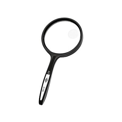 WEDO Lupe schwarz 2-fach und 4-fach, Ø 7,4 cm WEDO Lupe schwarz 2-fach und 4-fach, Ø 7,4 cm