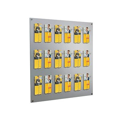 Kerkmann Wandprospekthalter Fokus alu 1/3 DIN A4 75,0 x 6,5 x 100,0 cm, 1 St. Kerkmann Wandprospekthalter Fokus alu 1/3 DIN A4 75,0 x 6,5 x 100,0 cm, 1 St.