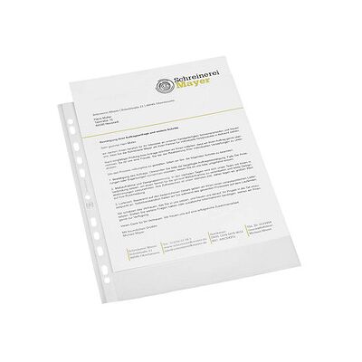 OXFORD Prospekthüllen DIN A4 transparent genarbt 0,09 mm, 100 St. OXFORD Prospekthüllen DIN A4 transparent genarbt 0,09 mm, 100 St.