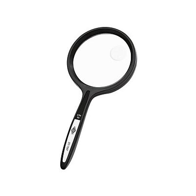 WEDO Lupe schwarz 2,5-fach und 5-fach, Ø 4,8 cm WEDO Lupe schwarz 2,5-fach und 5-fach, Ø 4,8 cm