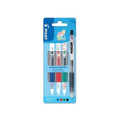 PILOT pop´lol Gelschreiber-Set Classic 0,4 mm, Schreibfarbe: farbsortiert, 4 St. PILOT pop´lol Gelschreiber-Set Classic 0,4 mm, Schreibfarbe: farbsortiert, 4 St.