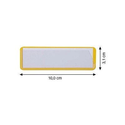 EICHNER Etikettentaschen gelb 10,0 x 3,1 cm, 50 St. EICHNER Etikettentaschen gelb 10,0 x 3,1 cm, 50 St.