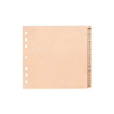 Neutral Ordnerregister DIN A4 Halbformat A-Z chamois 24-teilig, 10 Satz Neutral Ordnerregister DIN A4 Halbformat A-Z chamois 24-teilig, 10 Satz