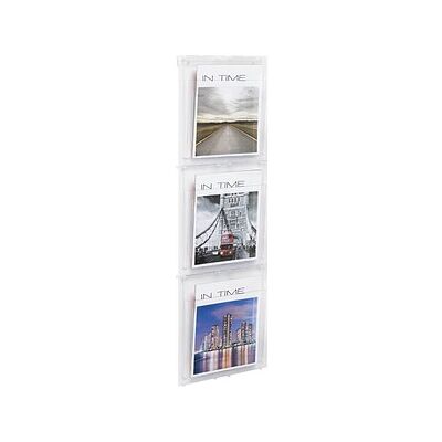helit Wandprospekthalter the placativ transparent DIN A4 3 Fächern 28,4 x 5,4 x 97,8 cm, 1 St. helit Wandprospekthalter the placativ transparent DIN A4 3 Fächern 28,4 x 5,4 x 97,8 cm, 1 St.