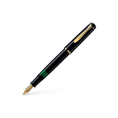 Pelikan Classic M200 Kolbenfüller schwarz/gold B (breit), 1 St. Pelikan Classic M200 Kolbenfüller schwarz/gold B (breit), 1 St.