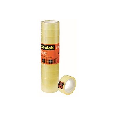 Scotch 508 Klebefilm transparent 15,0 mm x 10,0 m 10 Rollen Scotch 508 Klebefilm transparent 15,0 mm x 10,0 m 10 Rollen