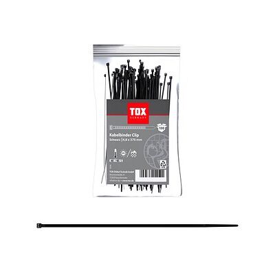 100 TOX Kabelbinder Clip schwarz - Kabelbinder 100 TOX Kabelbinder Clip schwarz - Kabelbinder