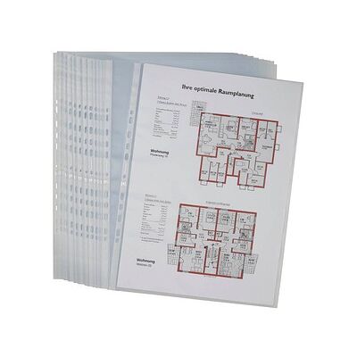 OXFORD Prospekthüllen DIN A3 transparent genarbt 0,09 mm, 25 St. OXFORD Prospekthüllen DIN A3 transparent genarbt 0,09 mm, 25 St.