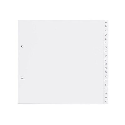 dots Ordnerregister DIN A4 Halbformat, Überbreite A-Z weiß 20-teilig, 5 Satz dots Ordnerregister DIN A4 Halbformat, Überbreite A-Z weiß 20-teilig, 5 Satz