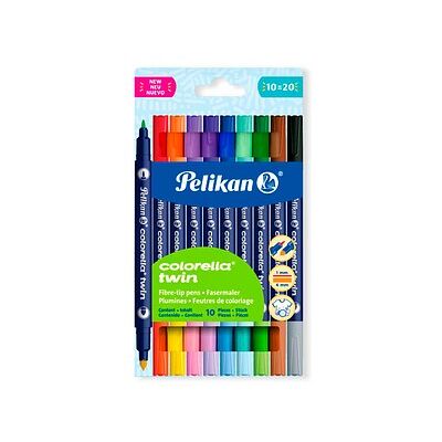 Pelikan Colorella Twin Filzstifte farbsortiert, 10 St. Pelikan Colorella Twin Filzstifte farbsortiert, 10 St.