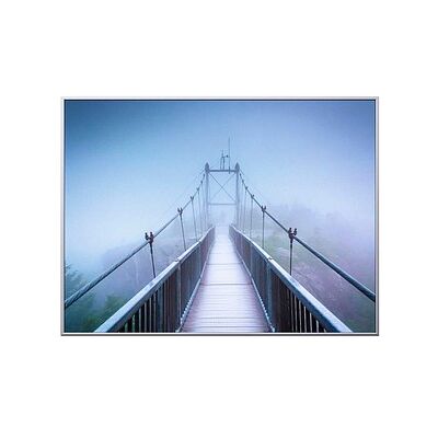 PAPERFLOW Wandbild Brücke, Aluminium, Kunstglas PAPERFLOW Wandbild Brücke, Aluminium, Kunstglas